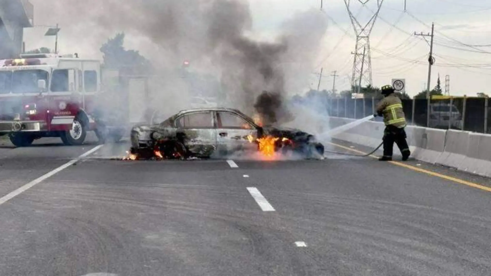 Vehículos incendiados-Celaya-Enfrentamientos